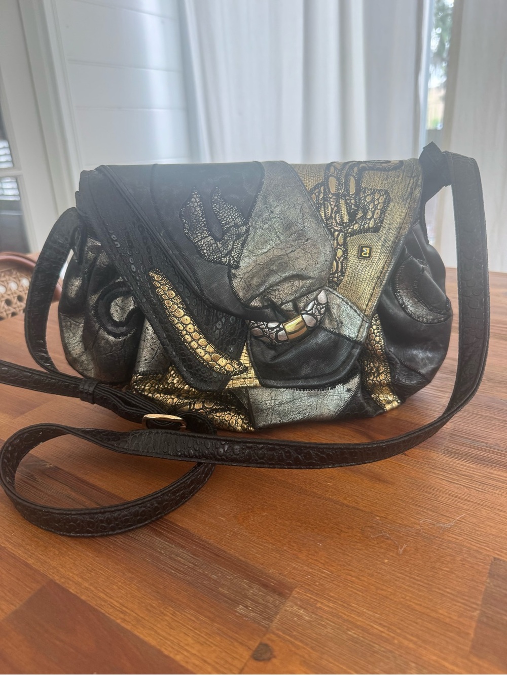Vintage NAS Patchwork Purse